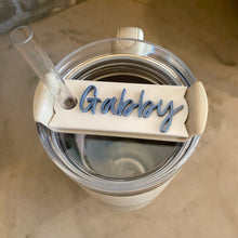 Load image into Gallery viewer, Personalized Stanley Tumbler Topper Name Plate
