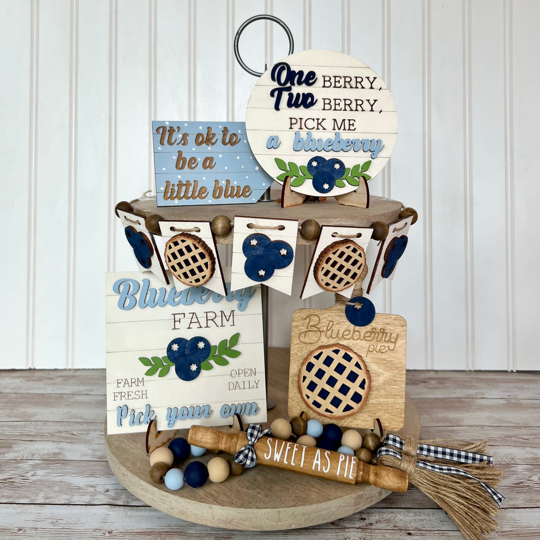 Blueberry Pie Tiered Tray Collection