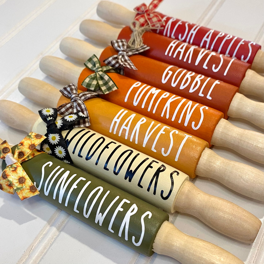 Fall Mini Rolling Pins