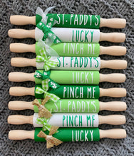 Load image into Gallery viewer, St. Paddy&#39;s Mini Rolling Pin
