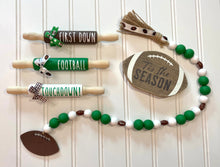 Load image into Gallery viewer, Football Wood Bead Garland
