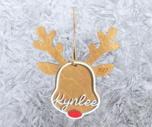 Load image into Gallery viewer, Personalized Reindeer Stocking Tags / Ornaments
