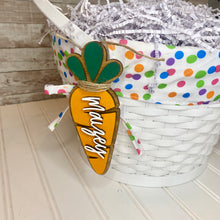 Load image into Gallery viewer, Carrot Personalized Easter Basket Tag
