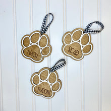 Load image into Gallery viewer, Dog Paw Print Christmas Ornament
