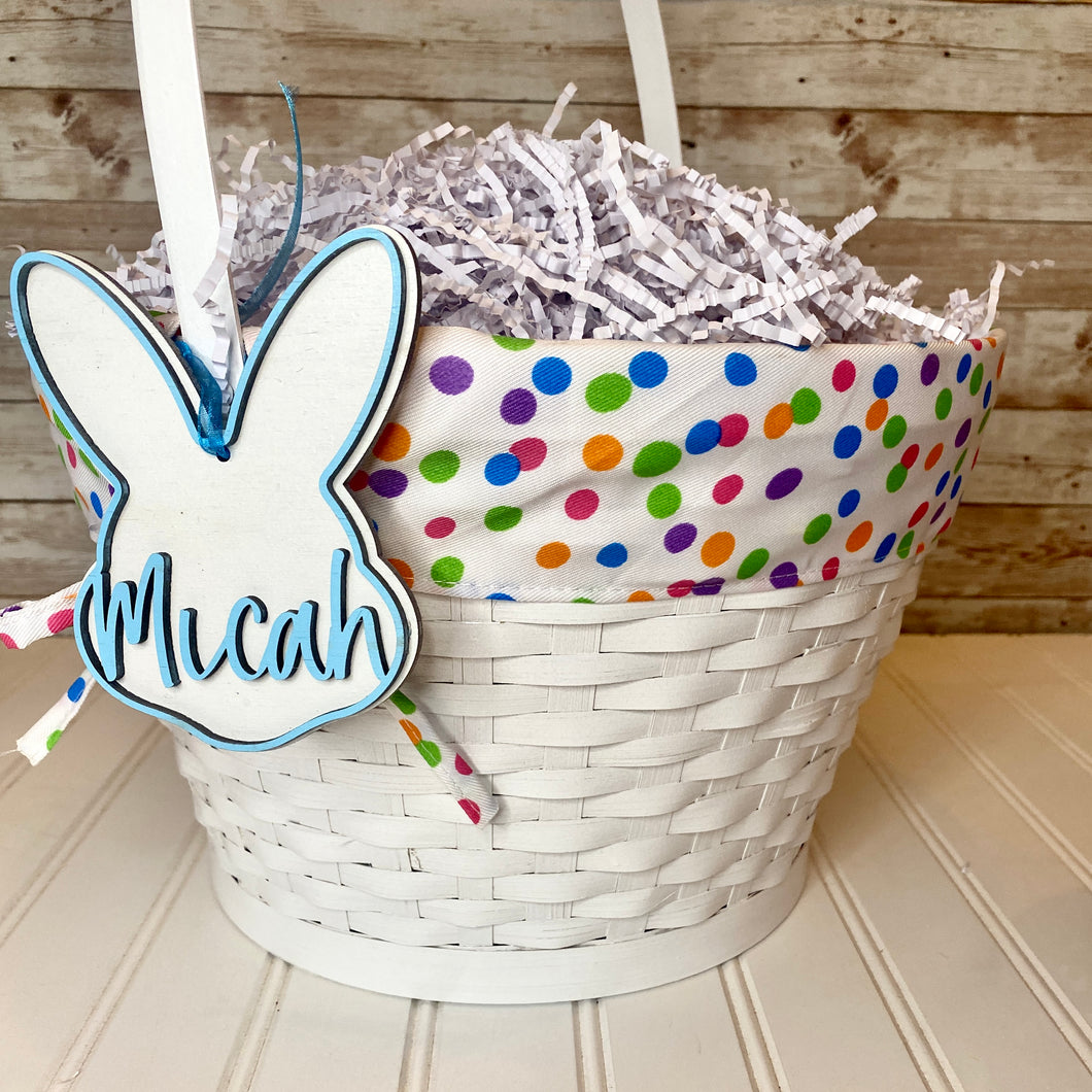 Personalized Easter Bunny Basket Tags