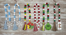 Load image into Gallery viewer, Winter &amp; Christmas Wood Bead Garland
