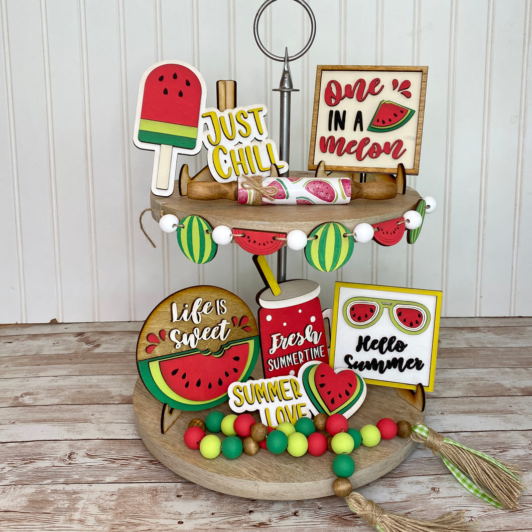 Watermelon Tiered Tray Set