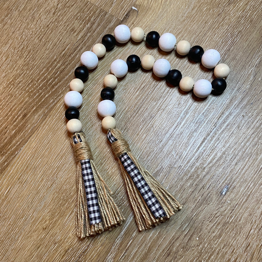 Everyday Wood Bead Garland