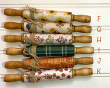 Load image into Gallery viewer, Fall Designs Mini Rolling Pins
