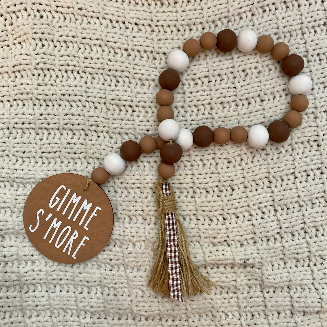 S’mores Wood Bead Garland