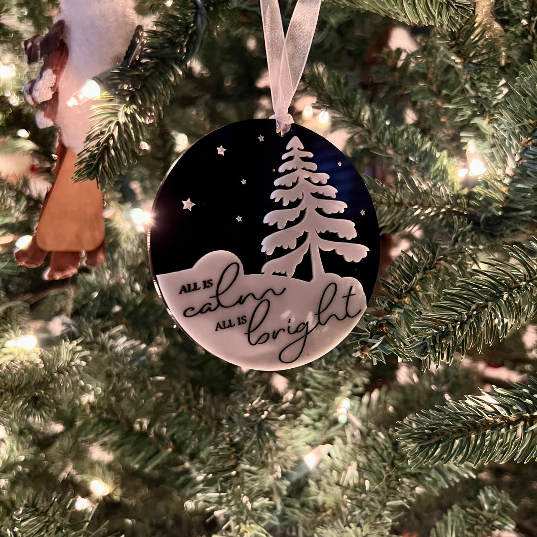 Silent Night Acrylic Ornament