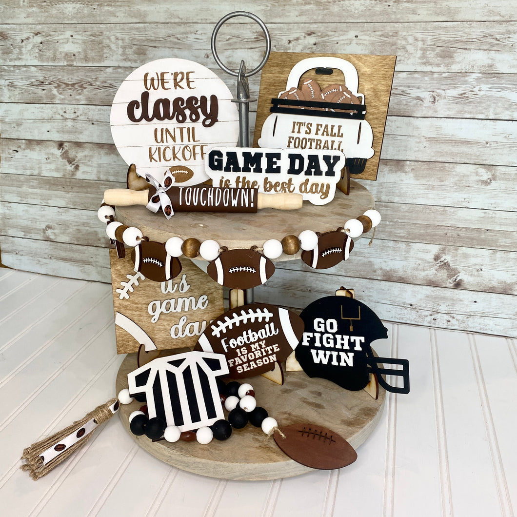 Football Tiered Tray Set