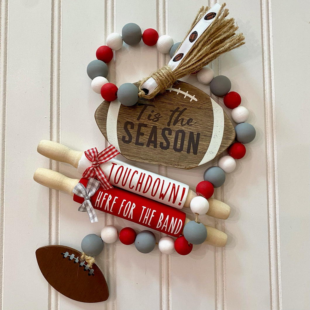 OSU Inspired Wood Bead Garland & Mini Rolling Pins