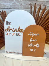 Load image into Gallery viewer, Personalized Wedding Bar Sign
