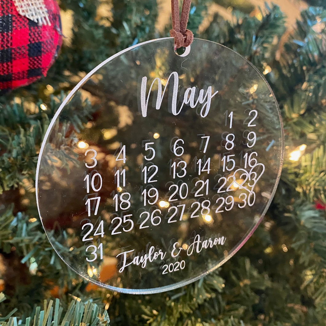 Anniversary Calendar Ornament