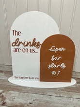 Load image into Gallery viewer, Personalized Wedding Bar Sign
