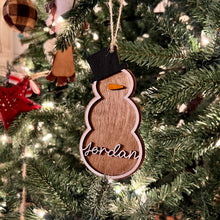 Load image into Gallery viewer, Snowman Ornament &amp; Stocking Tag
