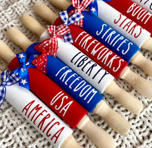 Load image into Gallery viewer, Patriotic Mini Rolling Pins
