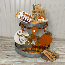 Load image into Gallery viewer, Thanksgiving Tiered Tray Décor
